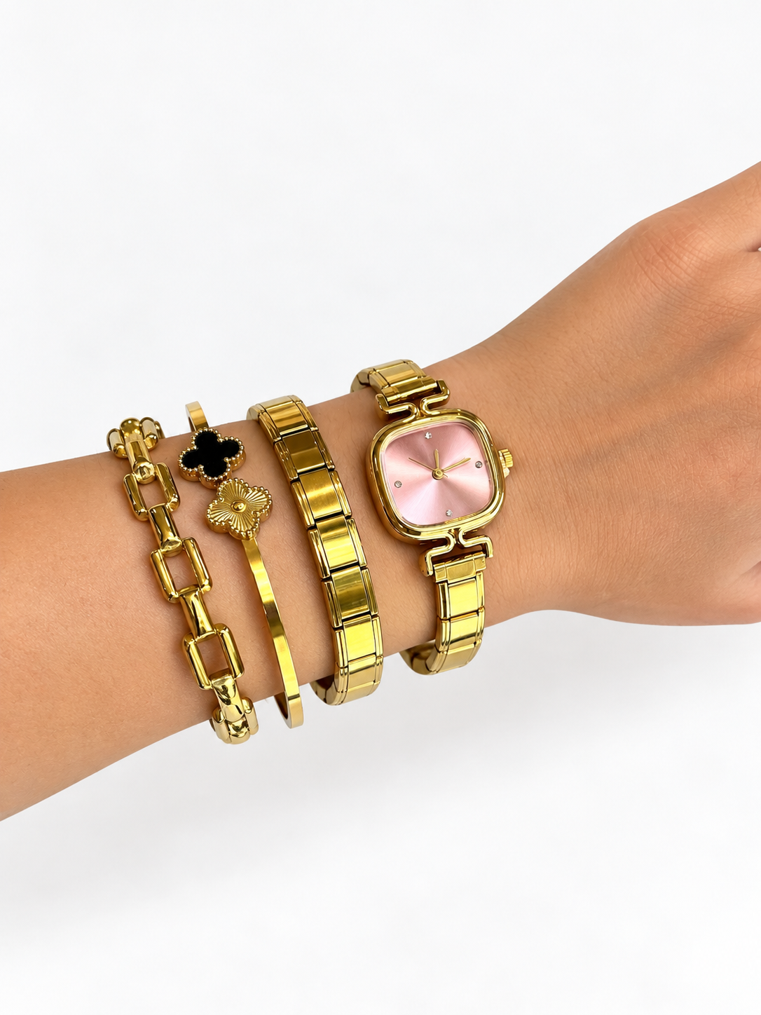Rosé Glow Watch – Stainless Steel - Image 2