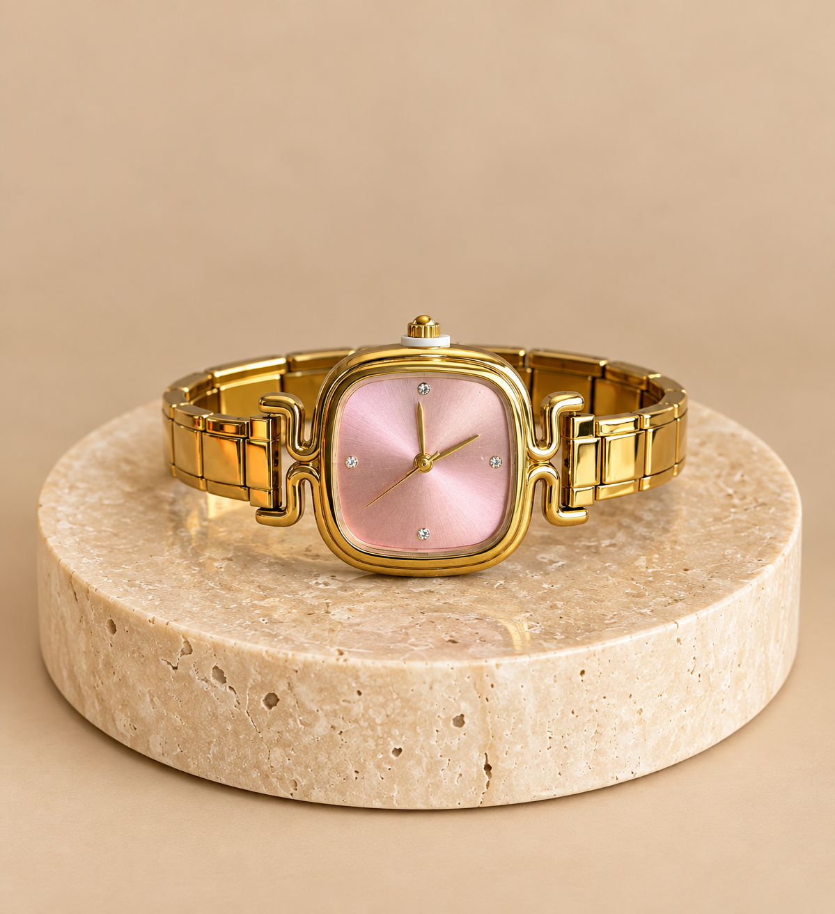 Rosé Glow Watch – Stainless Steel
