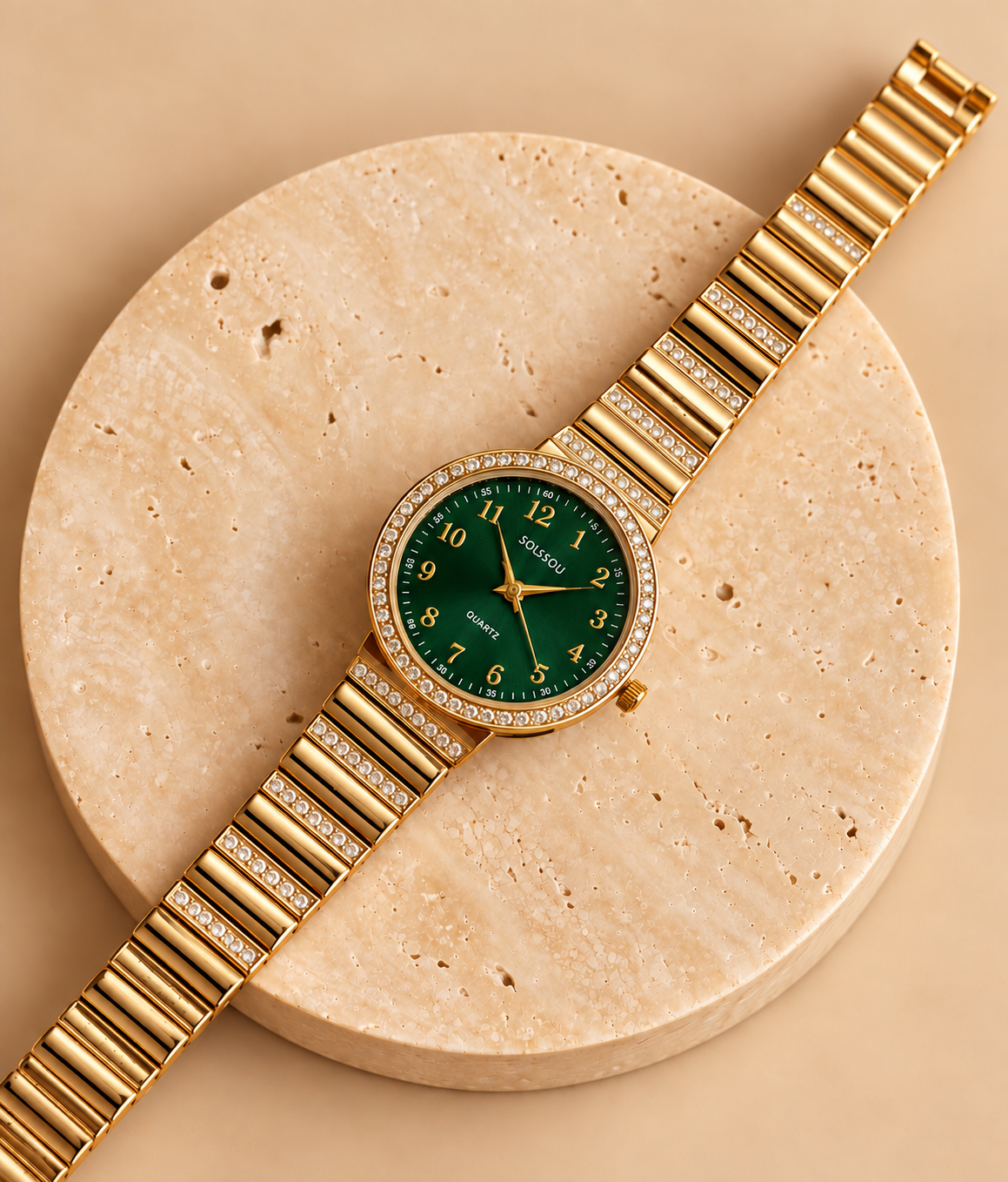 Emerald Glow Watch – Ανθεκτικός Ορείχαλκος - Image 2