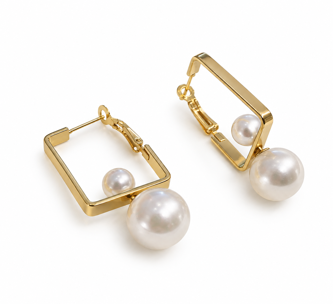 Élodie Pearl Earrings - stainless steel - Image 5