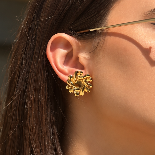 Amorphia earrings - stainless steel