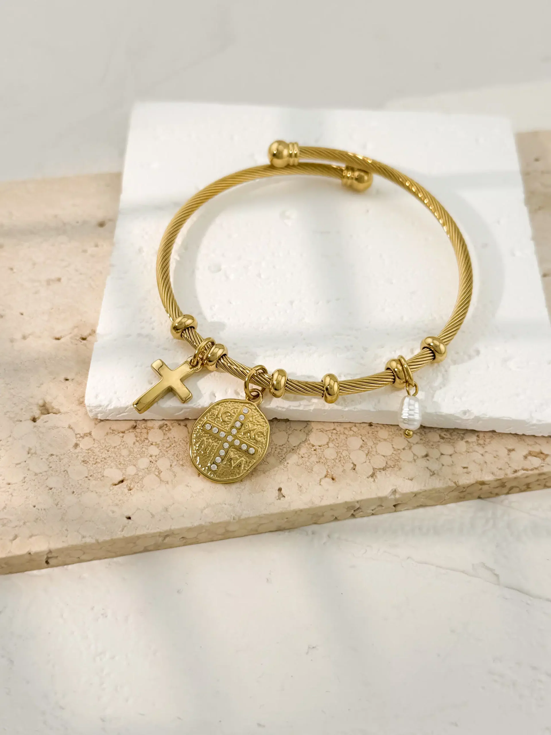 Margaux Charm Bracelet – Stainless Steel