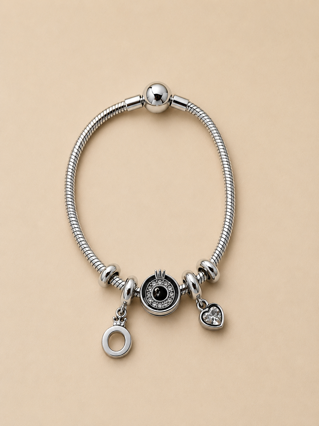 ALLURE Stainless Steel Charm Bracelet – Gold & Silver - Image 2