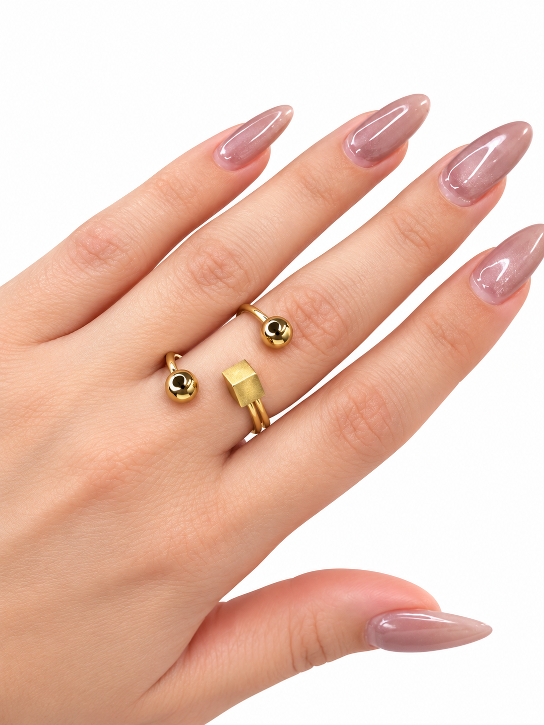 CUBE Ring — Stainless Steel