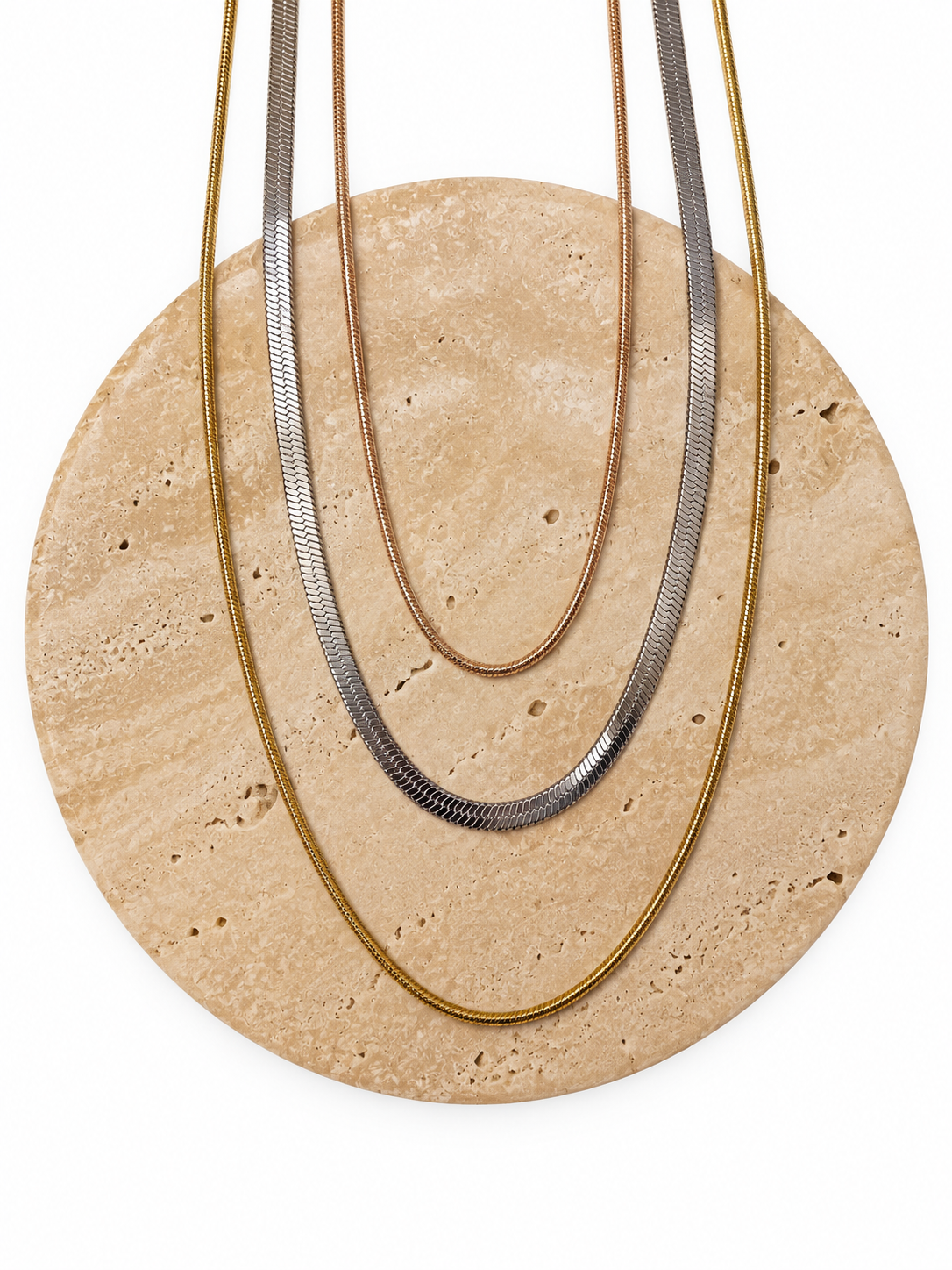 BABE – Triple Stainless Steel Necklace