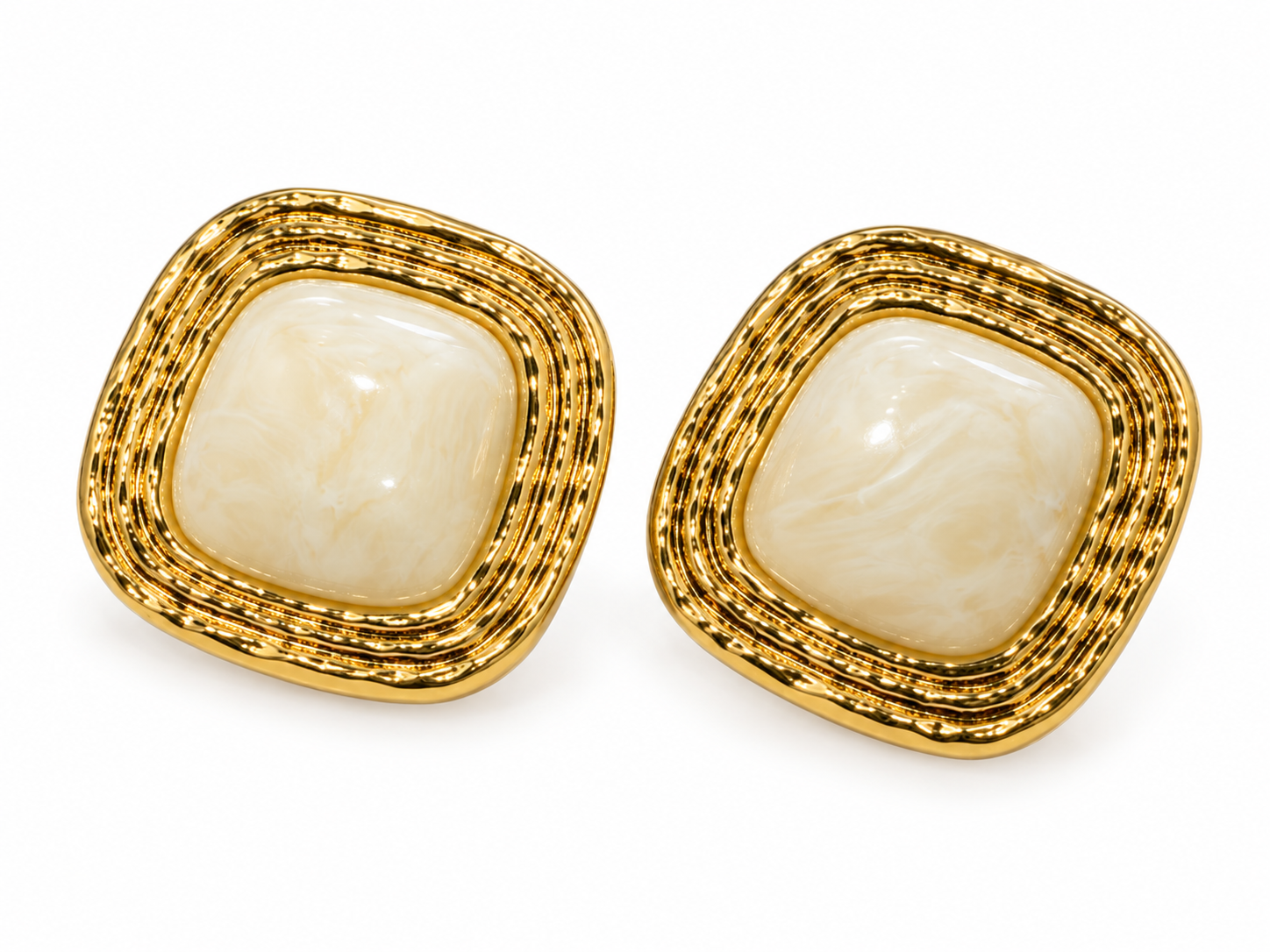 Vanilla Glow – Stainless Steel Earrings - Image 2